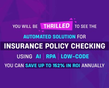 Insurance Policy Checking Automation Solution banner