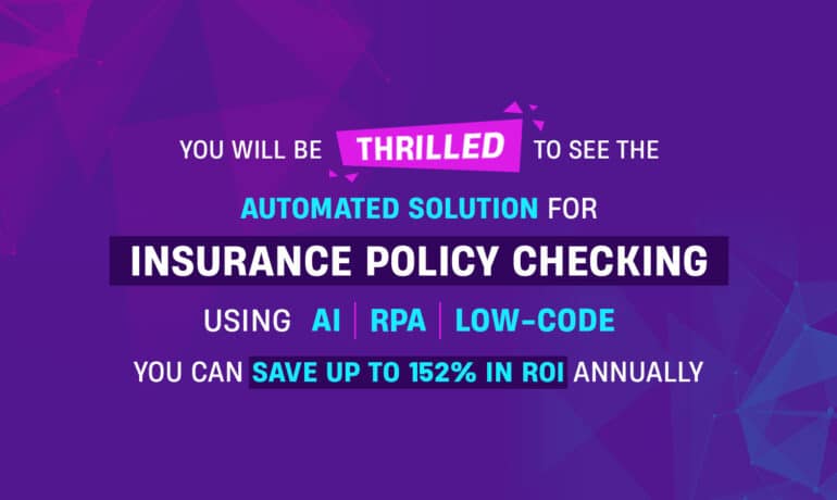 Insurance Policy Checking Automation Solution banner